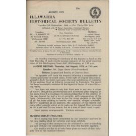 Illawarra Historical Society Bulletin August 1979