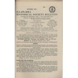 Illawarra Historical Society Bulletin October 1979