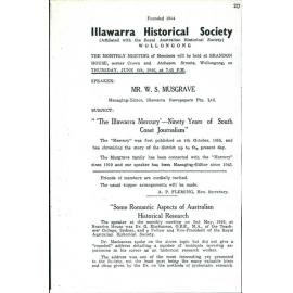 Illawarra Historical Society Bulletin May 1946