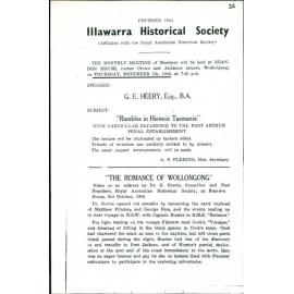 Illawarra Historical Society Bulletin October 1946