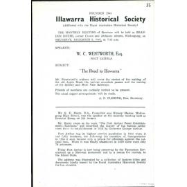 Illawarra Historical Society Bulletin November 1946