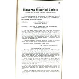 Illawarra Historical Society Bulletin August 1947