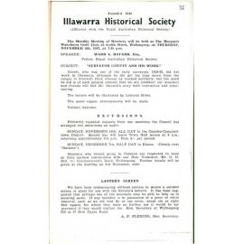 Illawarra Historical Society Bulletin October 1947