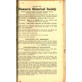 Illawarra Historical Society Bulletin May 1948