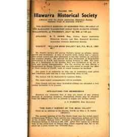 Illawarra Historical Society Bulletin June 1948