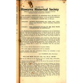 Illawarra Historical Society Bulletin July 1948