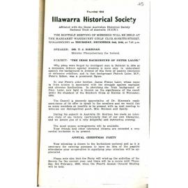 Illawarra Historical Society Bulletin November 1948