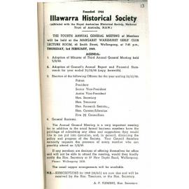 Illawarra Historical Society Bulletin January 1949