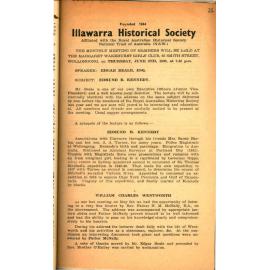Illawarra Historical Society Bulletin May 1949
