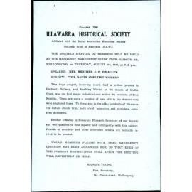 Illawarra Historical Society Bulletin July 1949