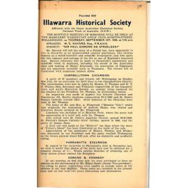 Illawarra Historical Society Bulletin August 1949