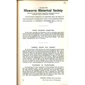 Illawarra Historical Society Bulletin October 1949