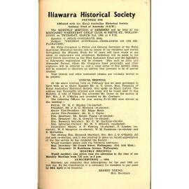 Illawarra Historical Society Bulletin February 1950