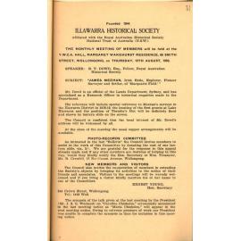 Illawarra Historical Society Bulletin July 1950