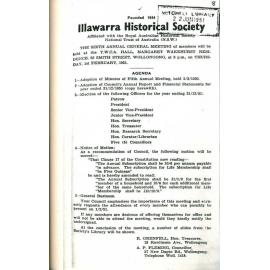 Illawarra Historical Society Bulletin January 1951
