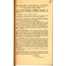 Illawarra Historical Society Bulletin March 1951