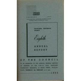 8th Annual Report of the Illawarra Historical Society 1952
