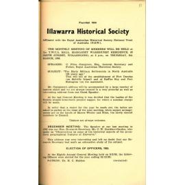 Illawarra Historical Society Bulletin February 1953