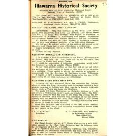 Illawarra Historical Society Bulletin June 1953