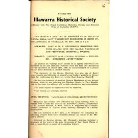 Illawarra Historical Society Bulletin April 1954