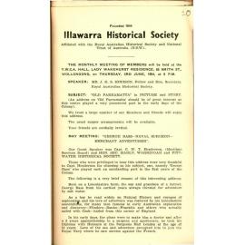 Illawarra Historical Society Bulletin May 1954