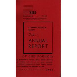 10th Annual Report of the Illawarra Historical Society 1954