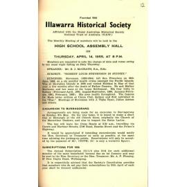 Illawarra Historical Society Bulletin March 1955