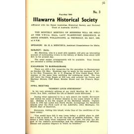 Illawarra Historical Society Bulletin April 1955