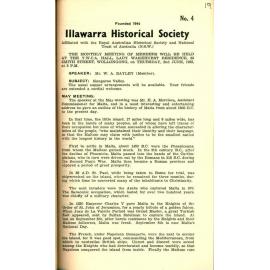 Illawarra Historical Society Bulletin May 1955