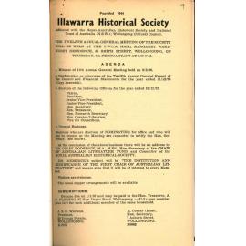 Illawarra Historical Society Bulletin January 1957