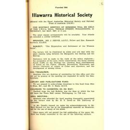 Illawarra Historical Society Bulletin April 1957