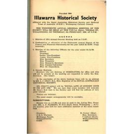 Illawarra Historical Society Bulletin January 1958