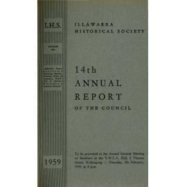 14th Annual Report of the Illawarra Historical Society 1958