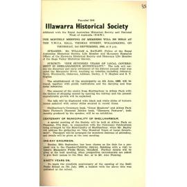 Illawarra Historical Society Bulletin August 1959