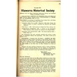 Illawarra Historical Society Bulletin October 1959