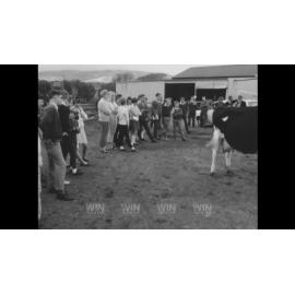 Judging training on a farm