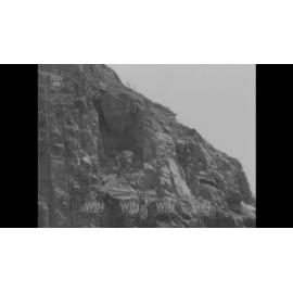 Using explosives and bulldozers on coast road at Coalcliff