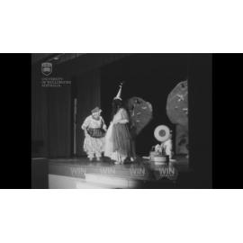 A pantomime performed and a cheque presented