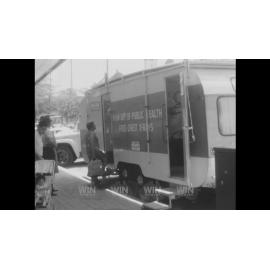 Anti-TB caravan providing free chest exams