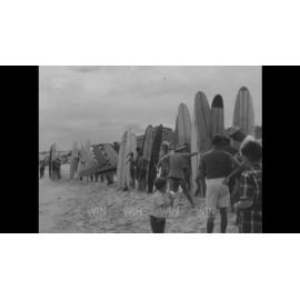 Board paddling race at Port Kembla