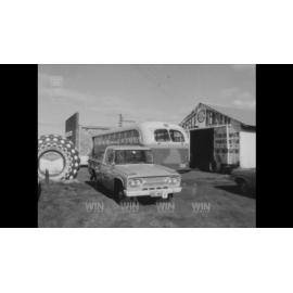 Equipment is taken out of a pressure tank