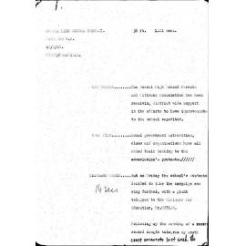 WIN News Anchor Script 12 August 1968