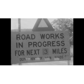 Road realignment in progress north of Goulburn
