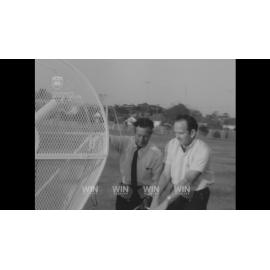 Balgownie Cricket Club demonstrates an automatic bowling machine