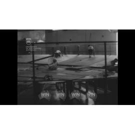 Construction of roller derby ring at Thirroul