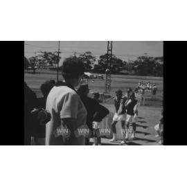 Marching girl competition at a showground