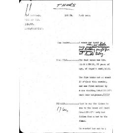 WIN News Anchor Script 03 October 1968