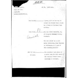 WIN News Anchor Script 16 October 1968