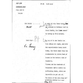 WIN News Anchor Script 28 October 1968