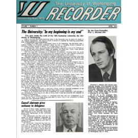 University of Wollongong Recorder April 1975